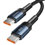 Toocki 100W Type-C to Type-C Cable QC4.0 Fast Charging Data Transmission Thick Wire Core Line 0.5M/1M/2M Long for Huawei Mate50 for Xiaomi Mi13 for Samsung Galaxy Z Flip 4 for OPPO Reno8 for Pad Air4 10.9