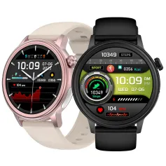 ET470 1.39inch HD Screen ECG Micro-physical Examination bluetooth Call Blood Sugar Blood Composition Testing Heart Rate Blood Pressure Blood Oxygen Monitor Sleep Monitoring HRV Function AI Medical Diagnosis Multi-sport Modes Waterproof Smart Watch