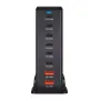 [GaN Tech]Bakeey 286W 8-Port USB PD Charger 2USB-A+6USB-C PD QC Fast Charging Desktop Charging Station EU Plug US Plug for iPhone 15 14 13 for Samsung Galaxy S24 for Huawei Pura70 Ultra for Xiaomi Civi 4 Pro
