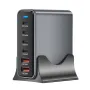 [GaN Tech] Bakeey YMX-470W 470W 6-Port USB PD Charger 2USB-A+4USB-C PD QC Fast Charging Desktop Charging Station EU Plug US Plug for iPhone 16 15 Pro 14 13 12 for Huawei Pura X for Xiaomi 15 Ultra for Samsung Galaxy S25 Ultra