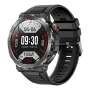 MK68 1,43 inch AMOLED-scherm Kompas Bluetooth-oproep Hartslagmeter Bloedzuurstofmeter Stresstest Vrouwen Gezondheid Slaapmonitoring Multisportmodi Muziek afspelen IP68 waterdicht smartwatch