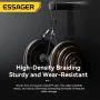 ESSAGER ES-X59 65 Вт Type-C на Type-C+iP кабель PD для быстрой зарядки и передачи данных медный сердечник длиной 1 м/2 м для iPhone 15 Plus 14 13 для Huawei Pura 70 Ultra для Xiaomi Civi 4 Pro