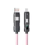 Multifunctional 4 in 1 Fast Charging USB Type C Cable for Phone Xiaomi High-Speed Data Transfer Micro USB Adapter