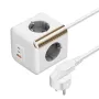Toocki C27A Cube EU Socket 33W GaN Power Strip 7-in-1 USB-C Port 4000W 4AC Outlet 2USB-C 1USB-A Desktop Charging Station 1.5M Cable for Phone Tablet