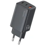 [GaN Tech] USAMS CC265 67W 3-Port USB Charger 2USB-C+USB-A Fast Charging Wall Charger Adapter EU Plug for iPhone 16 16 Pro 15 14 13 Pro Max for Xiaomi 15pro for Samsung Galaxy S25 Ultra