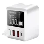 [GaN Tech] WLX-A9T 72W 4-Port USB PD Charger 3USB-A+USB-C PD3.0 QC3.0 AFC FCP SCP PPS Fast Charging LED Dislay Wall Charger Adapter EU Plug US Plug for iPhone 16 16 Pro 15 14 13 Pro Max for Huawei Pura X for Xiaomi 15pro