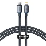 Baseus Crystal Series PD20W Type-C to iP Cable Fast Charging Data Transmission Tinned Copper Core Line 1.2M/2M Long for iPhone 14 14 Plus 13 14 12 for iPad