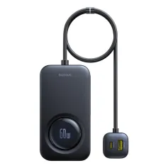 Baseus PrimeTrip VW1 105W 6-Port USB PD Car Charger with Retractable Cable 3USB-A+3USB-C Support PD3.0 QC3.0 PPS SCP AFC Fast Charging for iPhone 16 16 Pro 15 14 13 for Xiaomi 15pro for Samsung Galaxy S25 Ultra