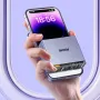 WEKOME WP-13 22.5W 10000mAh Clear Punk Style Power Bank LED Display External Battery Power Supply with 2 Inputs & 2 Outputs Fast Charging for iPhone 16 16Pro 15 14 13 Pro Max for Huawei Pura X for Xiaomi 15pro