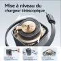 [GaN Tech] JOYROOM JR-TCL02 65W 2-Port USB Charger with Integrated Retractable USB-C Cable Fast Charging Wall Charger Adapter EU Plug for iPhone 16 16 Pro 15 14 13 Pro Max for Huawei Pura 80 Ultra for SAMSUNG for XIAOMI