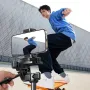 Ugreen LP897 1.75M Telescopic Floor Mobile Phone Stand bluetooth Tripod Selfie Stick Anti-shake Gimbal Aluminum Alloy Mount Stand for Live Streaming Video Shooting