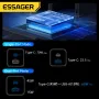 [GaN Tech] ESSAGER ES-CD42 70W 2-Port USB PD Charger USB-A+USB-C QC4.0 PD3.0 AFC FCP SCP DCP PPS BC1.2 Apple2.4A Fast Charging Wall Charger Adapter EU Plug for iPhone 15 14 13 for Huawei Pura 70 Ultra for Xiaomi Civi 4 Pro for Samsung Galaxy Z Fold6