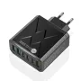 PD55W 6-Port USB PD Charger 3USB-A+3USB-C PD QC3.0 Fast Charging Wall Charger Adapter EU Plug for iPhone 15 14 13 for Xiaomi 14pro for Samsung Galaxy S24 for Huawei Mate60 Pro