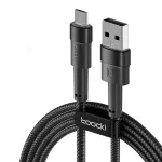 Toocki TQ-X16 2.4A USB-A to Micro USB Cable Fast Charging Data Transmission Tin-plated Copper Core Line 1M/2M Long for Huawei P Smart 2021 for Xiaomi 4C for iQOO U3x