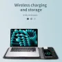 FLD-F8 15W Wireless Charger Fast Wireless Charging Laptop Sleeve Mouse Pad for Smart Phones for iPhone 15 14 13 Pro for Huawei Pura 70 Ultra for Xiaomi Civi 4Pro for Airpods for Apple Watch