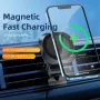 C19 30W Magnetisk Trådlös Laddare Bilhållare Luftventil Monteringsställ Snabbladdningsfäste för iPhone 16 16 Pro Max 15 14 för Huawei Mate 70 Pro