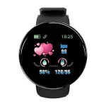 D18S 1.3inch HD Screen Heart Rate Blood Pressure Blood Oxygen Monitor Sleep Monitoring Multi-sport Modes Music Playback IP65 Waterproof Smart Watch
