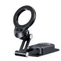USAMS US-ZJ076 Magnetic Car Phone Holder 360° Rotary Center Console Mount Stand for iPhone 16 15 Pro 14 13 12 Pro Max for Samsung Galaxy Z Flip6 for Oppo A5 Pro for Xiaomi 15pro
