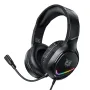 ONIKUMA X31 Gaming Headset Wired Earphone 50mm Driver Unit Surround Stereo Sound RGB Light Breathable Earmuffs USB Power Supply 3.5mm Monitor Headphones with 360° Omnidirectional Microphone