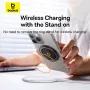 Baseus BS-HP021 Magnetic Ring Phone Holder Stand Supports MagSafeWireless Charging for iPhone 16 15 14 Pro Max 360 Rotating Finger Stand