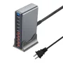 [GaN Tech] Bakeey YMX-695W 695W 10-Port USB PD Charger 5USB-A+5USB-C PD QC Fast Charging Desktop Charging Station EU Plug US Plug for iPhone 16 16 Pro 15 14 13 12 for Huawei Pura X for Xiaomi 15pro for Samusng Galaxy S25 Ultra