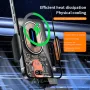 V88 120W Car Mount Phone Holder Intelligent Infrared Induction Air Vent Clip 15W Car Wireless Charger Magnetic for iPhone 16 16 Pro 15 14 13 for Samsung for Xiaomi for Huawei