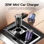 ESSAGER ES-CC07 30W/45W 2-Port USB PD Car Charger Adapter USB-A+USB-C PD3.0 QC3.0 Support FCP SCP AFC PPS Fast Charging for iPhone 15 14 13 for Huawei Mate60 Pro for Samsung Galaxy Z Flip4