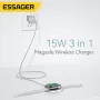 ESSAGER ES-WC05 15W 10W 7.5W 5W 3W Wireless Charger Fast Wireless Charging Pad for Qi-enabled Smart Phones for iPhone 14 Pro Max for 14 Pro 13 12 for Xiaomi 13pro for Huawei Mate50