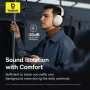 Baseus Bass 35 Max bluetooth Headset Wireless Headphone 40mm Units Deep Bass 65H Playback Soft Sponge Earmuffs Foldable Wireless Over-ear Headphones with Mic