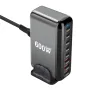 [GaN Tech]Bakeey YMX-908-600W 600W 8-Port USB PD Charger 5USB-C+3USB-A QC PD Fast Charging Desktop Charging Station EU Plug US Plug for iPhone 16 16 Pro 15 14 13 Pro Max for Huawei Mate XT for Xiaomi 15pro