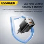 [GaN Tech] ESSAGER ES-CD45 PD33W 2-Port USB PD Charger USB-A+USB-C PD3.0 QC4.0 AFC FCP PPS iP2.4A Fast Charging Digital Display Wall Charger Adapter EU Plug for iPhone 16 16 Pro 15 14 13 Pro Max for Xiaomi 15pro for Samsung Galaxy Z Flip6