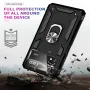 Bakeey for Xiaomi POCO X4 PRO 5G Case Armor Bumpers Shockproof Magnetic with 360 Rotation Finger Ring Holder Stand PC Protective Case Non-Original