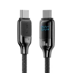 USAMS SJ742 100W Type-C to Type-C Digital Display Cable PD Fast Charging Data Transmission Thickened Copper Core Line 1.2M Long for iPhone 16 16 Pro 15 Pro Max for Samsung Galaxy Z Flip6 for Xiaomi MIX Fold4