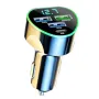 350W 4-Port USB PD Car Charger Adapter 3USB-A+USB-C Fast Charging with Blue LED for iPhone 16 15 14 13 Pro for Huawei Nova Flip for Xiaomi Civi 4 Pro for Samsung Galaxy Z Flip6