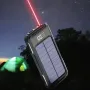 4-in-1 5000mAh/10000mAh/20000mAh Solar Power Bank with 4 Integrated Cables LED Digital Display External Battery Power Supply Fast Charging for iPhone 16 16 Pro 15 14 13 Pro Max for Xiaomi 15pro for Samsung Galaxy S25 Ultra