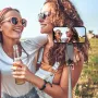 L15 Detachable Beauty Light Selfie Stick Tripod with bluetooth Remote 11M Dual Fill Light Anti Shake 360 Rotation for Phone Live Streaming Vlog