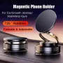 Strong Magnetic Phone Holder Foldable Design 360° Adjustable Vacuum Car Mount for Car Desk Bathroom Magnetic Bracket