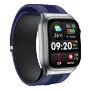 S15 2.06inch 3D Curved AMOLED Air Pump Airbag Accurate Blood Pressure Measurement ECG AI Medical Diagnosis Blood Sugar Blood Lipid Measurement Uric Acid Function bluetooth Call Heart Rate Blood Pressure Blood Oxygen Monitor Multi-sport Modes Smart Watch