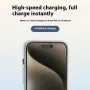 7000mAh Black Clip Power Bank Portable External Battery Power Supply Full Cover Mobile Shell for iPhone 16 16 Plus 16 Pro 16Pro Max