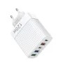 5-Port USB PD Charger 3USB-A+2USB-C PD QC3.0 Fast Charging Wall Charger Adapter EU Plug US Plug for iPhone 15 14 13 Pro for Samsung Galaxy Z Flip6 for Huawei Nova Flip for Xiaomi MIX Fold4