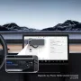 USAMS US-ZJ076 Magnetic Car Phone Holder 360° Rotary Center Console Mount Stand for iPhone 16 15 Pro 14 13 12 Pro Max for Samsung Galaxy Z Flip6 for Oppo A5 Pro for Xiaomi 15pro