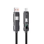 Multifunctional 4 in 1 Fast Charging USB Type C Cable for Phone Xiaomi High-Speed Data Transfer Micro USB Adapter