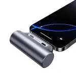 USAMS CD248 3000mAh Mini Tail Plug Portable Power Bank Type-C Plug-in External Battery Power Supply Fast Charging for iPhone 16 16 Pro 15 15 Pro Max for Huawei Pura X for Xiaomi 15pro for Samsung Galaxy S25 Ultra