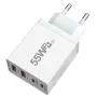 55W 4-Port USB PD Charger 2USB-A+2USB-C PD QC PPS Fast Charging Wall Charger Adapter EU Plug US Plug for iPhone 16 16 Pro 15 14 13 Pro Max for Xiaomi 15pro for Huawei Mate XT for Samsung Galaxy Z Flip6