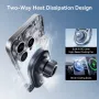 Baseus PrimeTrip VC1 Pro Qi2 15W Magnetic Wireless Car Charger Mount Built-in Cooling Fan Fast Charging for iPhone 16 15 14 for Samsung Xiaomi Air Vent Phone Holder