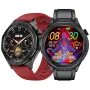 ET480 1.43inch AMOLED Display ECG Non-invasive Blood Glucose Blood Composition Measurement BMI Boby Fat bluetooth Call Heart Rate Blood Pressure Blood Oxygen Monitor Sleep Monitoring Women's Health Multi-sport Modes IP68 Waterproof Smart Watch