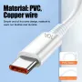 10A 120W USB-A to Type-C кабель для быстрой зарядки и передачи данных с луженым медным сердечником длиной 1M/2M для iPhone 15 15 Plus для Huawei Pura70 Ultra для Honor V40 для Xiaomi Civi4 Pro