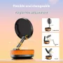 360° Adjustable Vacuum Magnetic Suction Cup Phone Mount Portable Hands-Free Magnetic Car Phone Holder for above 4.7inch Mobile Phone