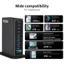 [GaN Tech] Bakeey 520W 8-Port USB PD Charger 4USB-A+4USB-C PD QC SCP PPS Fast Charging Digital Desktop Charging Station EU Plug US Plug for iPhone 16 16 Pro 15 14 13 for Xiaomi 15 Ultra for Samsung Galaxy S25 Ultra for Huawei Pura X