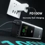 HT-K81 100W 20000mAh Power Bank Digital Display External Battery Power Supply with 2 Inputs & 3 Outputs Support PD3.1 Fast Charging for iPhone 16 16 Pro 15 14 13 Pro Max for Huawei Pura X for Xiaomi 15pro